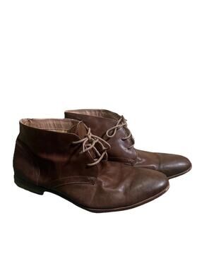 Steve Madden Mens Chukka Ankle Shoes Brown Leather Dress Boots Sz 13 M-Granet